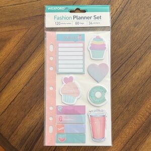 Wexford Fashion Planner Set with Sticky Notes & Stickers